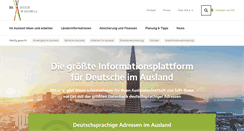 Desktop Screenshot of deutsche-im-ausland.org